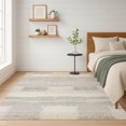 thumbnail image 6 of Addison Rugs Chantille Indoor/Outdoor Transitional Squares Ivory Machine Washable Rectangle Rug, 9' x 12', 6 of 8