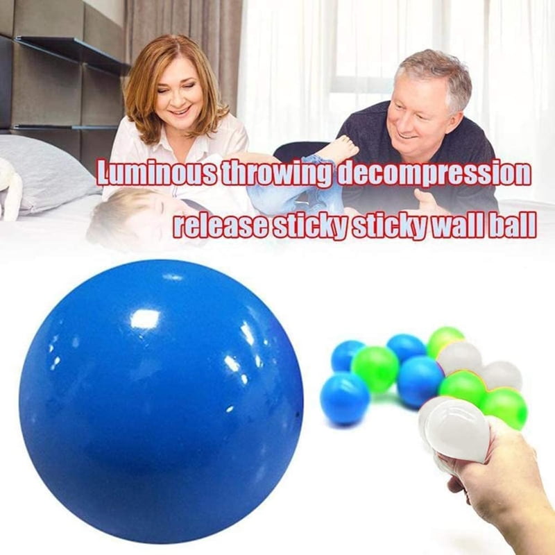 4 Pcs Luminescent Sticky Balls For Ceiling Gobbles Sticky Balls Glow In The Dark Sticky Ball Toys Sticky Wall Balls Stress Relief Balls Walmart Com Walmart Com