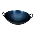 thumbnail image 2 of Esquirla Iron Wok Pan Stir Fry Pan Lightweight Round Practical Multifunctional Iron Skillet for Frying Simmering Wok Stewing 50cm, 2 of 8