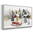 thumbnail image 4 of Christmas Chalet Collection A - Framed Gallery Wrapped Holiday Canvas - 25 x 37 - White Frame, 4 of 9