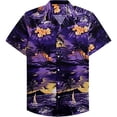 thumbnail image 3 of Camisas de selva tropical para hombres, ropa con impresión 3D, camisas hawaianas de playa, blusas Y2K de manga corta, ropa vintage, blusa con solapa, 3 of 4