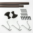 thumbnail image 6 of Mainstays 3/4" Bronze Sherry Trumpet Adjustable Single Curtain Rod Set, 30-84", 6 of 7