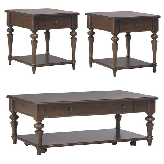 Liberty Furniture Industies, INC Arden Road Living Room 3 Piece Set  - Satin Cherry
