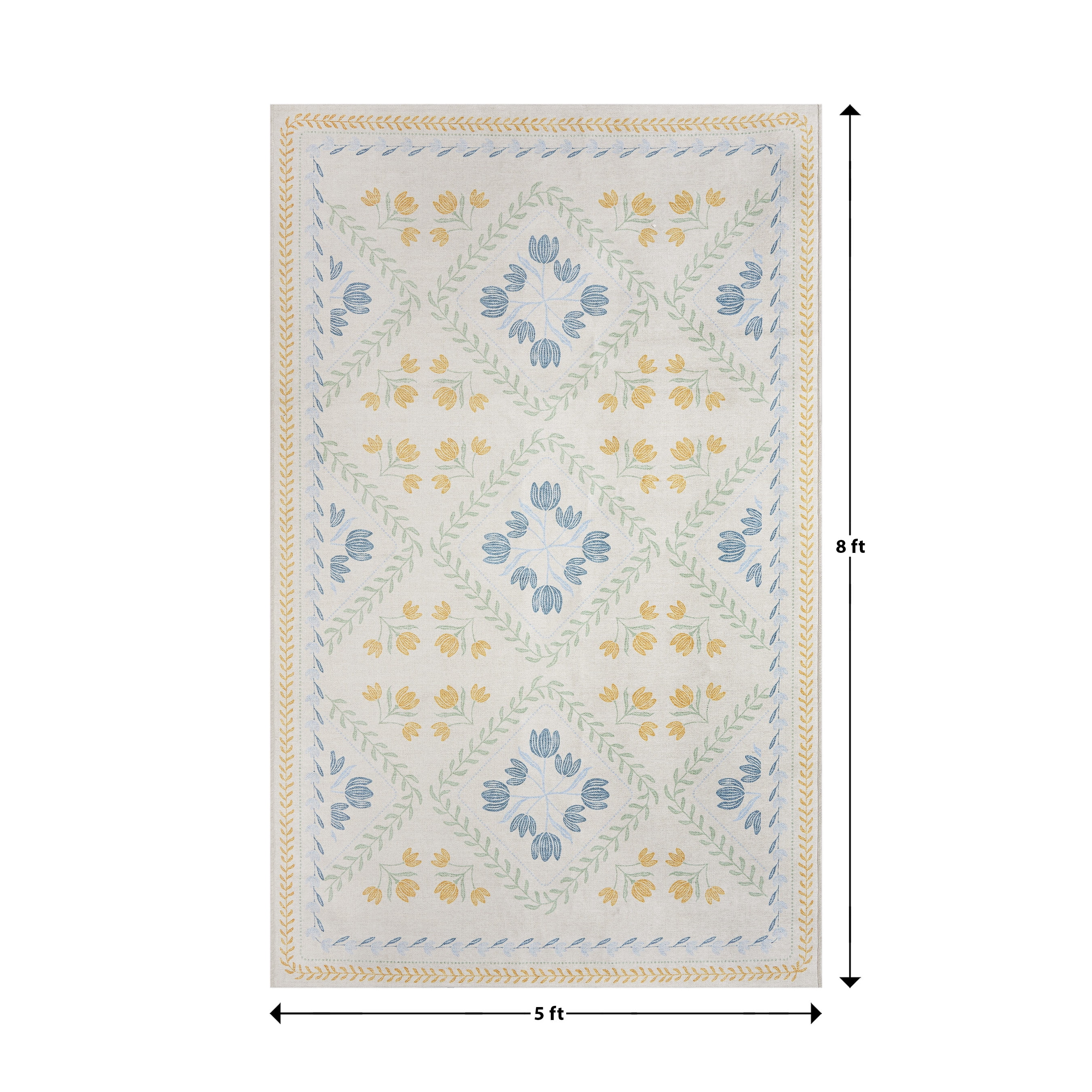 Better Homes & Gardens Soliel Floral Area Rug 7' x 10' for Living Rooms & Dining Areas