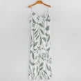 thumbnail image 5 of Seamless Sage Green Leaf Pattern Sleeveless Dress Dresses Women Summer Women's Summer Clothing, 5 of 9