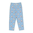thumbnail image 4 of Sigee French Bulldog Head Print Women's Soft Pajama Pants - Breathable and Comfortable Lounge Sleep Bottoms with Elastic Waistband and Pockets-Medium, 4 of 9
