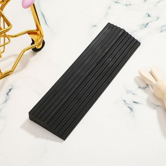 LEORX Black Rubber Ramp Mat for Home Use Sweeping Robot Climbing Assistance