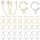 thumbnail image 1 of 40 piezas de 2 colores DIY Ear Cuff Metal Tassel Wrap Accesorios 16 mm de largo en forma de C para hacer aretes sin perforación, 1 of 9