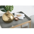 thumbnail image 7 of Kate and Laurel Celia Modern Tray Side Table, 18 x 12 x 26, Gray and Gold, Foldable Rectangular End Table for Storage and Display, 7 of 7