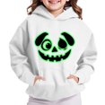 thumbnail image 4 of Kids Boys Girls Hoodie Sweatshirt, Long Sleeve Glow‑in‑the‑Dark Halloween Print Loose Casual Pullover Tops, 4 of 9