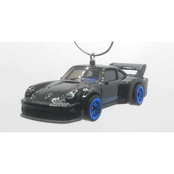 Christmas Ornament for Porsche 934.5 Black/Blue Interior Wheels