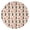 Doberman Heart Layered, variant on 47 Inch Round Flannel Blanket for Adults & Kids, Soft, Cozy, Lightweight, Home, Travel, Indoor & Outdoor,Doberman Heart Layered Beige Pattern