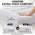 thumbnail image 4 of Mattress Topper 1000 Gsm Twin Size,Premium Quilted 1000Gsm Extra Thick Mattress Topper,Mattress Topper Twin,Twin Mattress Topper,Mattress Pad, 4 of 8