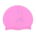 thumbnail image 6 of Unique Bargains 1 Pc Waterproof Sika Deer Pattern Swim Cap Pink Blue, 6 of 6
