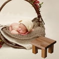 thumbnail image 4 of Fancy Infant recién nacido fotografía Prop taburete de madera foto de bebé foto de fondo telón de fondo Mini decoración de mesa de té/ CUTICAT accesorios de fotografía, 4 of 8
