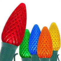 OptiCore Multicolor C9 LED Christmas Lights, String Lights with Shatterproof Christmas Bulbs, 25 Lights, 25'