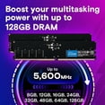 thumbnail image 3 of Crucial RAM Kit (2x16GB), 5600MHz (or 5200MHz) Desktop Memory, Compatible with Intel & AMD, 3 of 4