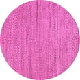 thumbnail image 1 of Ahgly Company Indoor Round Oriental Pink Modern Area Rugs, 7' Round, 1 of 4
