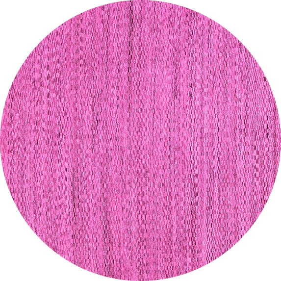 Ahgly Company Indoor Round Oriental Pink Modern Area Rugs, 7' Round