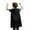 Black, variant on Toptie Satin Superhero Capes, Halloween Festival Event Costumes And Dress Up For Kids & Adults-Yellow-27 1/2" H x 23 1/2" W
