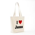thumbnail image 7 of CafePress - I Love Jesus Tote Bag - Unisex Canvas Tote Bag, Beige, 1-Piece, 7 of 7