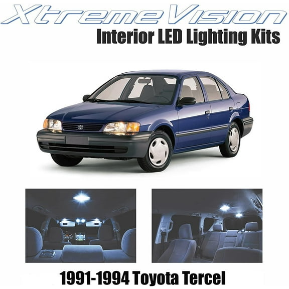 XtremeVision Interior LED for Toyota Tercel 1991-1994 2 Pieces Cool White Interior LED Kit Installation Tool