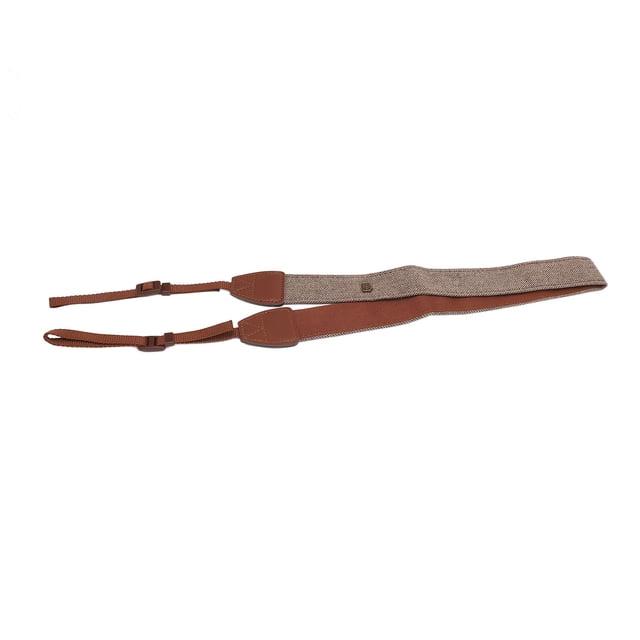 Akozon Correa para Cámara, Tela de Algodón Pu, Ajustable, Antideslizante, Retro, Universal, Correa para El Cuello, Cómoda y Duradera para Cámaras DSLR, Telescopios,