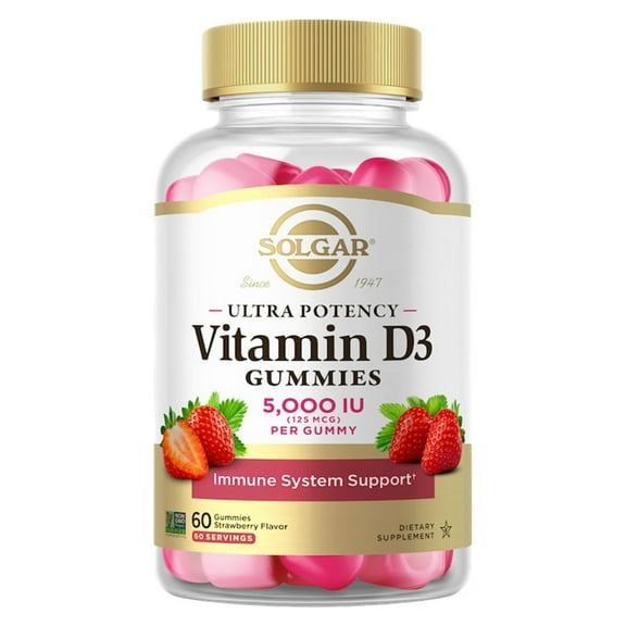 Solgar Vitamin D3 5000 IU Gummy 60 Gummy