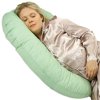 Leachco Snoogle Mini Pregnancy/Maternity Compact Side Sleeper, Sage/White dot