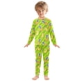thumbnail image 3 of Banana and Pineapple Pattern Cotton Pajamas 2 Piece Set Sleepwear Soft and Comfortable Homewear Nightwear, 3 of 7