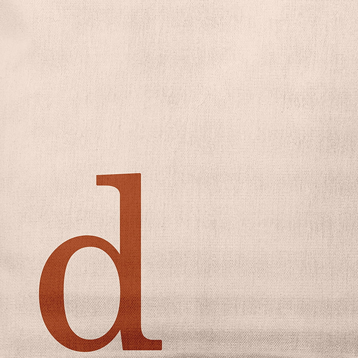 Simply Daisy 20" x 20" Modern Monogram Decorative Throw Pillow, Sienna
