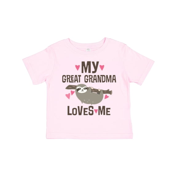 Inktastic My Great Grandma Loves Me Girls Toddler T-Shirt
