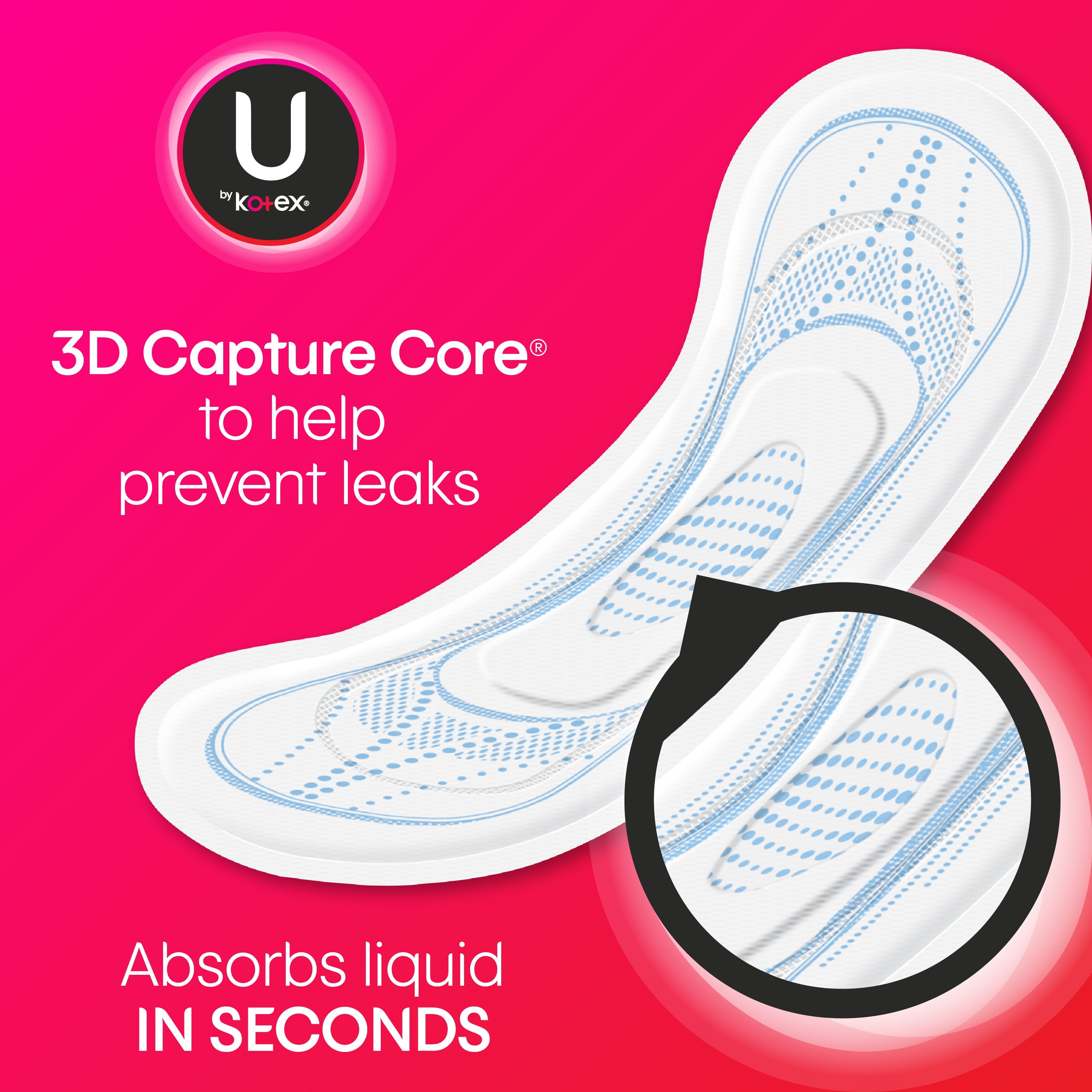 U By Kotex Security Heavy Ultrathin Pads Count Walmart Com Walmart Com