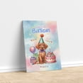thumbnail image 3 of Happy Birthday Cute Puppy Vizsla with Cake Gifts Party Hat Vertical Matte Canvas Poster Vizslas Dog Lover Gifts Idea Wall Art Home Decor - 00029, 3 of 5