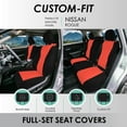 thumbnail image 2 of Pour 2020-2024 Nissan Rogue S SV SL Platinum Éd. Minuit FH Group Housses de Sièges d'Auto sur Mesure en Néoprène Imperméables Rouges - Ensemble Complet, 2 of 8