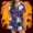 Purple, variant on Halloween Pajamas Halloween Satin Print Button Short Sleeve Pajamas for Women Set