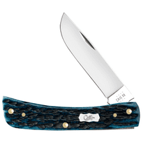 Case XX Knives Sodbuster Jr Pocket Worn Mediterranean Blue Bone Pocket Knife