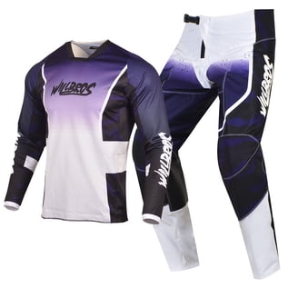 Ensemble Maillot + Pantalon MX Willbros – Motocross Enduro VTT Dirt Bike Homme Adulte