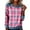 Pink, variant on Sweaters for Women Sweatshirts Patchwork Denim Pullovers Long Sleeve Splicing Tshirts Blouses Fall Cardigan Womens Tops