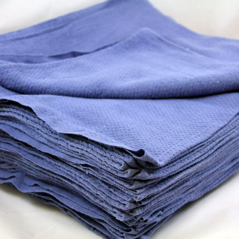 Reclaimed Blue Huck Towels