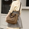 thumbnail image 2 of Women's Canvas Tote Purse Shoulder Crossbody Bag Small Handbag Multi-pocket Top Handle Work Bags, 2 of 16
