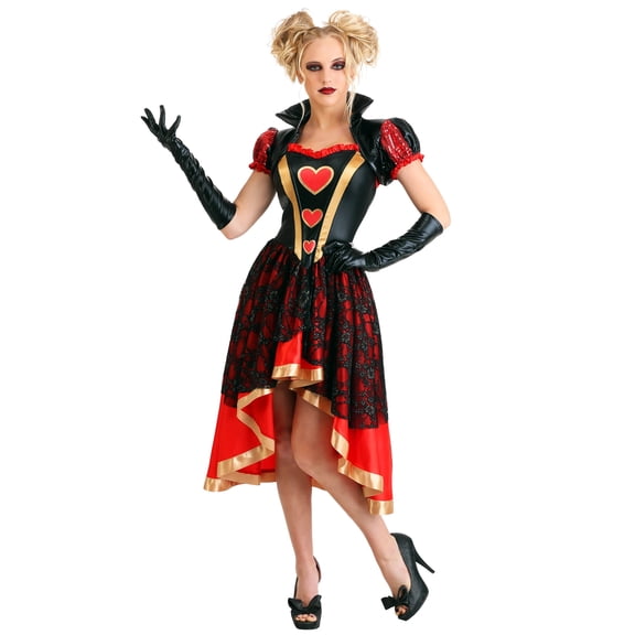Women's Dark Queen of Hearts Costume
