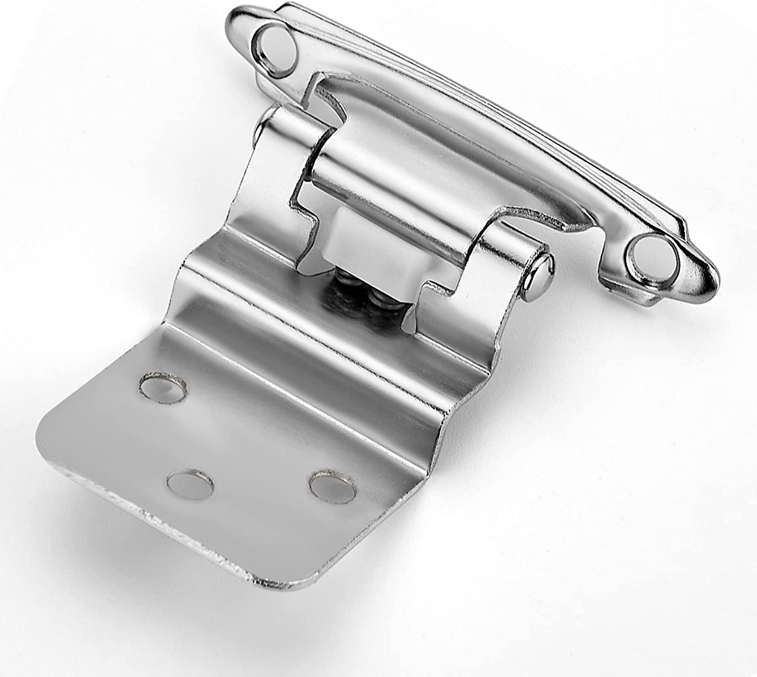 56 Packs (28 Pairs) Silver 3/8" Inset Matte Hinge,Self Closing