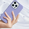 thumbnail image 3 of Dcase For  iPhone 14 Pro,Heavy Duty Shockproof Protection Three Layer Anti-fall Rugged Rubber Hard PC Case Cover,6.1 inch,Lightpurple, 3 of 6