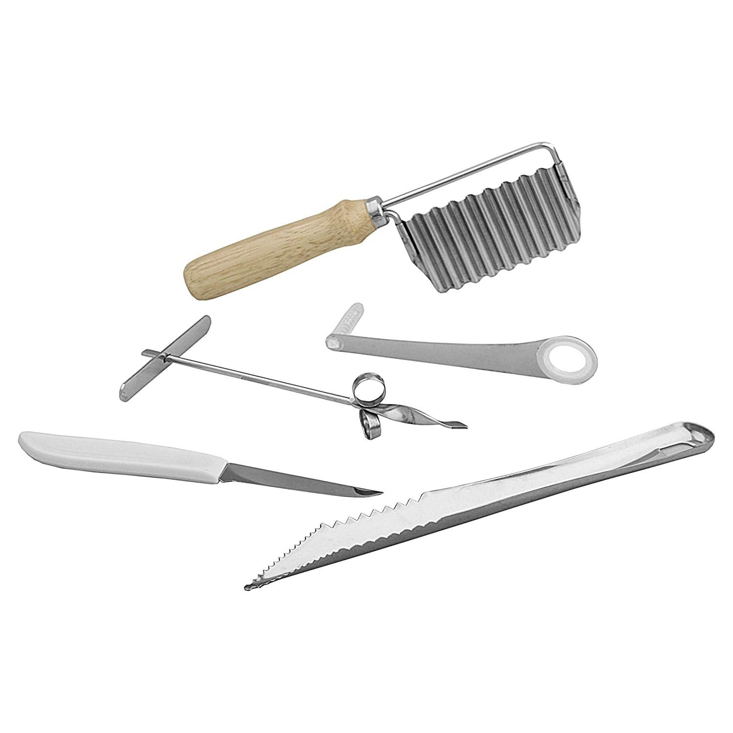 Scandicrafts Stainless Steel 5 Piece Garnishing Tool Set