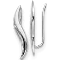 thumbnail image 1 of 14K White Polished Fancy Ear Climber Earrings (23x3), 1 of 5