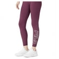 thumbnail image 3 of Fila Womens  Plus Size Strut Mid-Rise Logo 7/8-Leggings, Maroon, 2X, 3 of 3