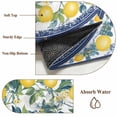 thumbnail image 6 of Round Rugs 4Ft, Summer Lemon Round Area Rug Washable Indoor Throw Carpet, Blue Floral Spring Botanical Retro Soft Non Slip Circle Rug for Kitchen Nursery Room Home Decor Aesthetic, 6 of 8
