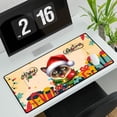 thumbnail image 3 of Merry Christmas Santa Siamese Scarf Twinkling Lights Xmas Holiday Desk Mat Full Keyboard Mouse Pad Cat Lover Kitten Owner Gifts Large Mousepad - 00022, 3 of 5