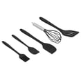 thumbnail image 3 of Juego de 5 espátulas de silicona para repostería casera, utensilios de cocina, decoración de pasteles, color negro, 3 of 14